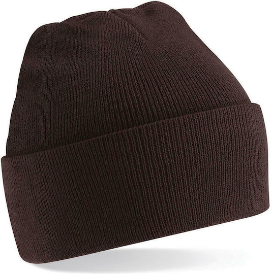 B45 Beanie Männer Beanie Gestrickt Chocolate