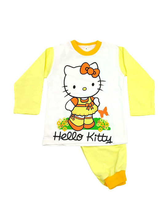 Baby Train Pyjama Kitty Gelb