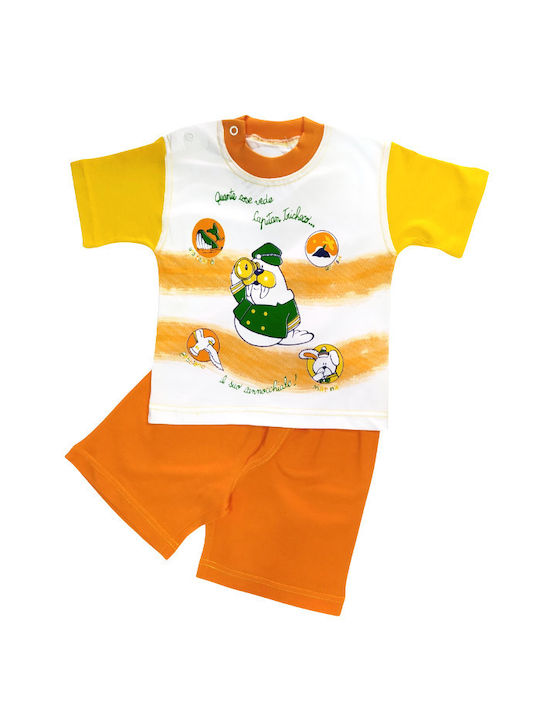 Baby Train Pyjama Sommer Gelb