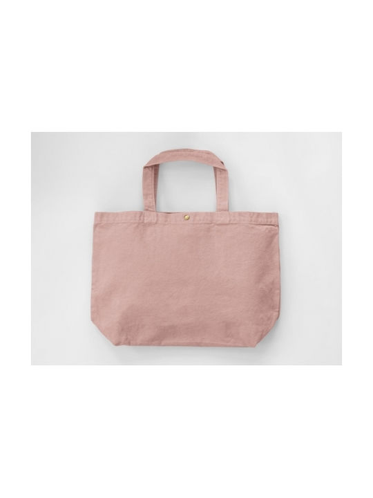 Μεγάλη βαμβακερή Τσάντα για Ψώνια 46x31x12 cm | Large Canvas Shopper | CA-4631 LCS Primrose Pink