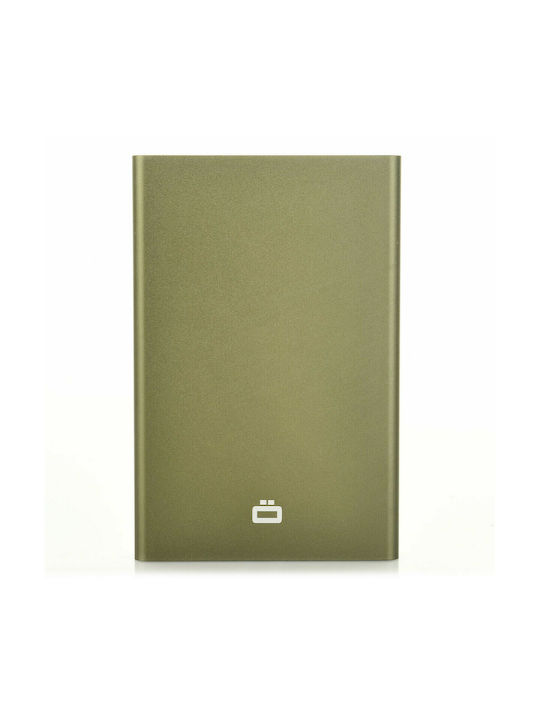 Ogon Designs Slider Men's Card Wallet with RFID και Slide Mechanism Cactus Green