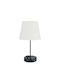 Elmark Helena Metal Table Lamp for Socket E27 with White Shade and Base