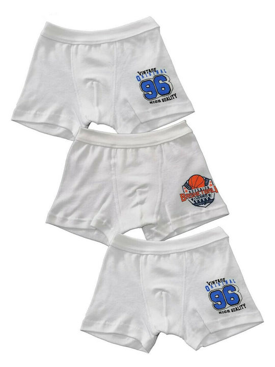 Minerva 44504 Kids Set with Boxers White 3pcs