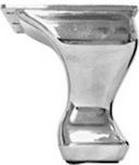 JGS S.A. CH0315 Metallic Foot With Curved Nickel Height 10cm
