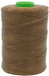 Waxed cotton thread 10m - Medium Brown