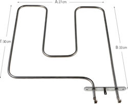 10102319 Oven Heating Element Replacement 33x27cm