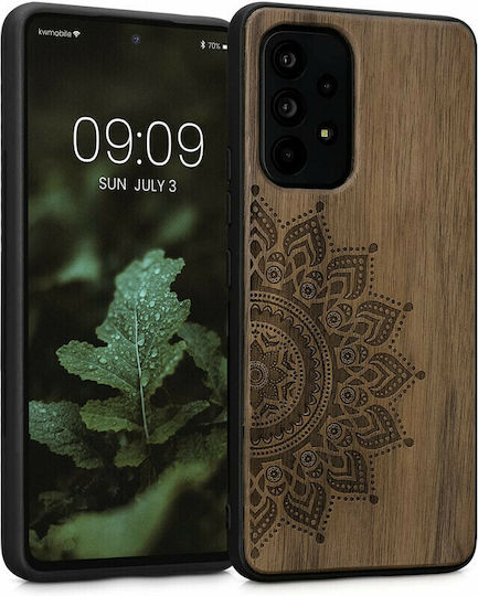 KWmobile Rising Sun Back Cover Ξύλινο Dark Brown (Galaxy A53)