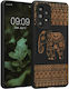 KWmobile Wood Elephant Pattern Back Cover Lemn ...