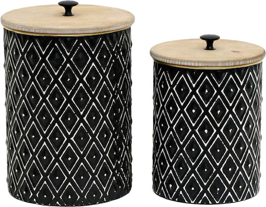 InTheBox Set Cutii Decorative Lemnoase Cruse 19x19x28cm 2buc