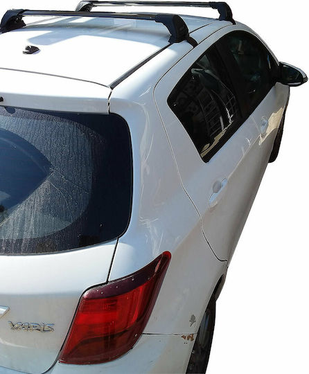 Yakima Таванни Стелки за Автомобил от Алуминий за Toyota Yaris 2011-2020 Комплект с Крака Черни МП.TYARIS.20