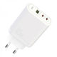XO Ladegerät ohne Kabel mit USB-A Anschluss und 2 USB-C Anschlüsse 65W Weißs (CE04)