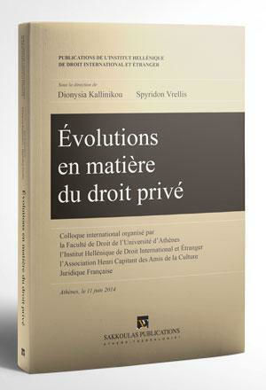 Évolutions En Matière Du Droit Privé