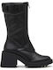 Women's Ankle Boots with Medium Heel Black