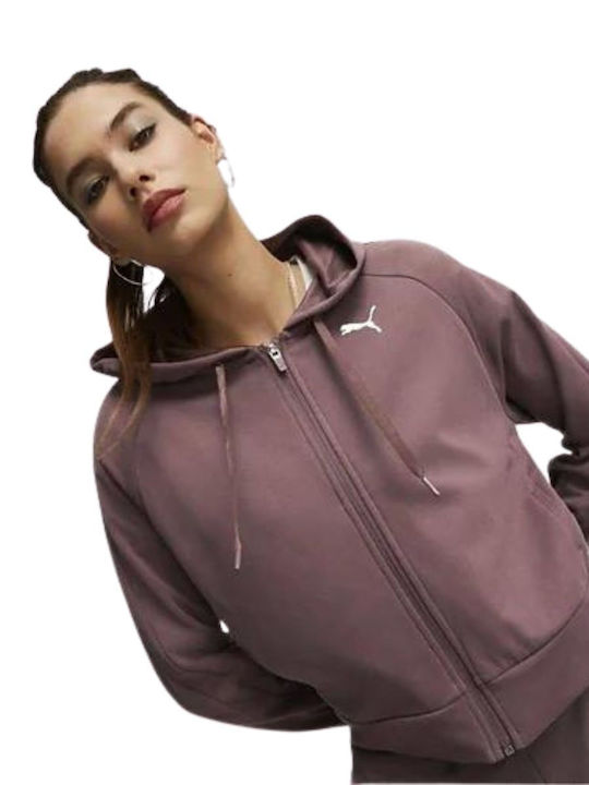 Puma Modern Sports Cropped Hanorac pentru Femei Cu glugă Maro