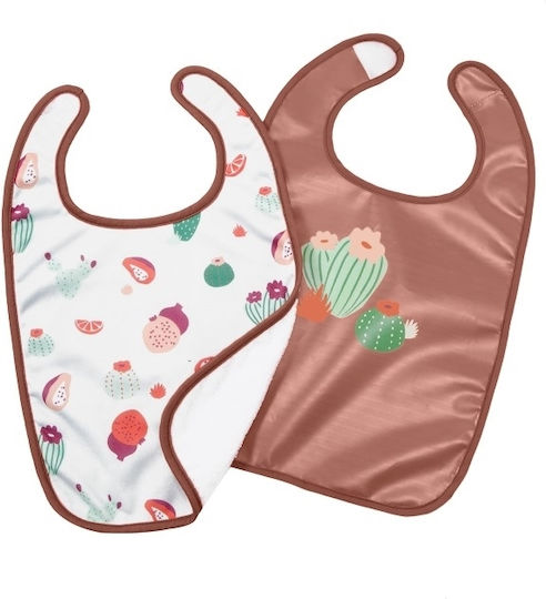 Baby to Love Cactus Garden Lätzchen Stoff mit Bügelverschluss und Schlaufe Mehrfarbig 2Stück