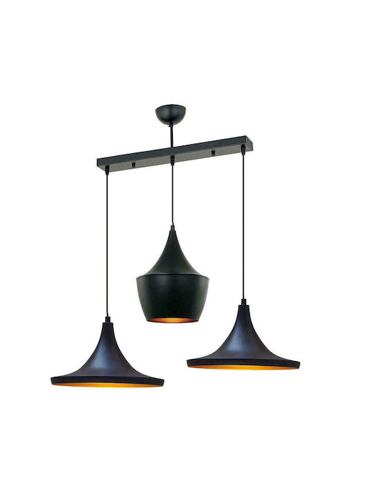 ArteLibre Mery Pendant Lamp 3xE27 Black