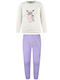 Energiers Kids' Pajamas Winter Lilac Owl