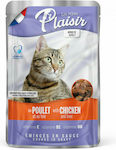 Plaisir Adult Wet Food for Adult Cats In Pouch with Chicken 1pc 100gr