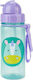 Skip Hop Unicorn Kids Water Bottle Unicorn Plastic with Straw Light Blue 384.5ml