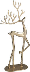 XMASfest Christmas Deer Figure Gold 21x11x6cm