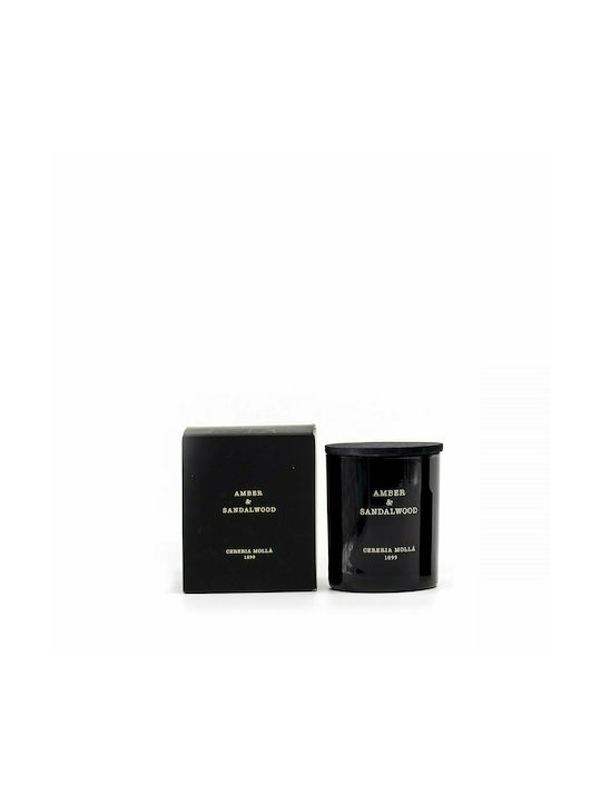 Cereria Molla Scented Soy Candle Premium Jar Amber & Sandalwood 230gr 1pcs