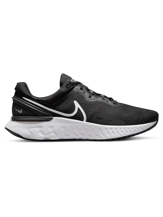 Nike React Miler 3 Ανδρικά Αθλητικά Παπούτσια Running Μαύρα