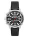 Diesel Griffed Men's Watch 42mm Battery with Black Leather Strap