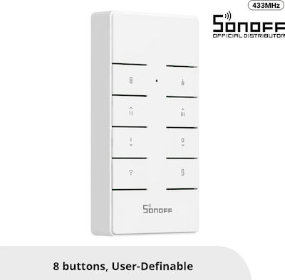 Sonoff RM433-R2 External Wall Switch Commands with Frame White