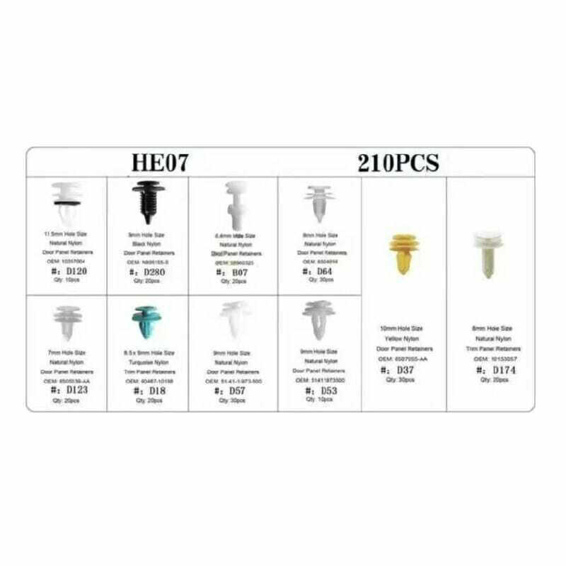 Push Retainer Clips 672908 210τμχ Skroutz.gr