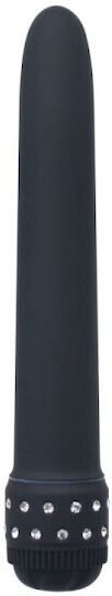 Toyz4lovers Κλασικός Δονητής Shiny Diamond Vibrator 21.6cm Black
