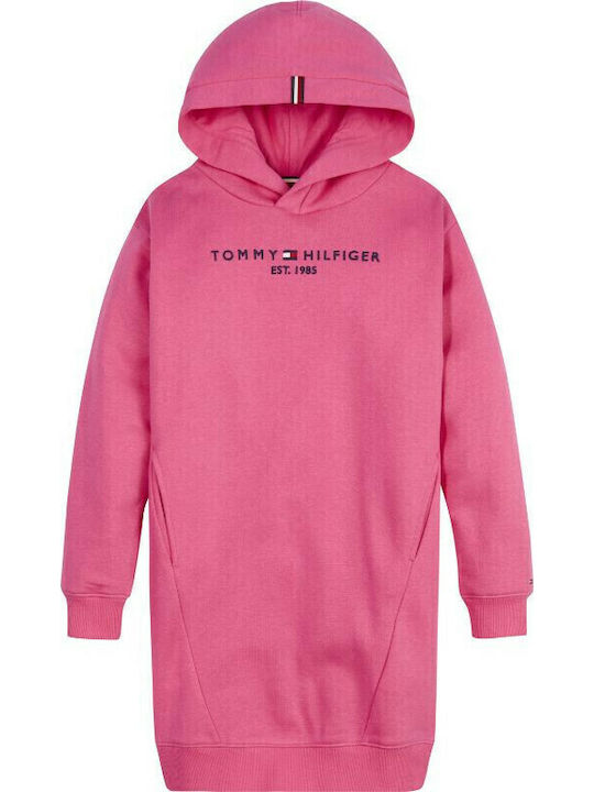 Essential Kinderkleid Mädchenkleider Langärmelig Rosa