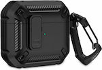 Tech-Protect X-Carbo Plastic Case with Keychain Black for Apple AirPods Pro