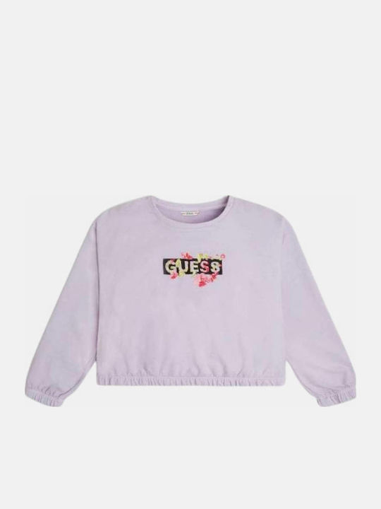 Kids Sweatshirt Cropped Lilac