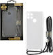 Idol 1991 Antishock Back Cover Silicone with Strap Transparent (Realme C21Y / C25Y)