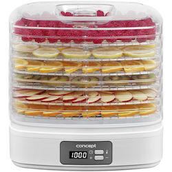 Concept SO2080 Food Dehydrator with 6 Shelves and Adjustable Temperature 35-70°C Concept SO2080 Food Dehydrator with 6 Shelves and Adjustable Temperature 35-70°C