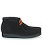 Clarks Wallabee Suede Women's Ankle Boots Black