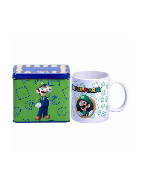 Nintendo Super Mario Bros Luigi Ceramic Cup Multicolour 2pcs