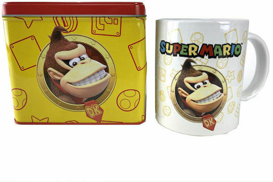 Nintendo Super Mario Bros Donkey Kong Cană Ceramică Multicoloră 2buc