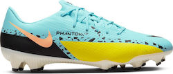 Nike Phantom GT2 Academy MG Scăzut Pantofi de fotbal cu clești Glacier Ice / Yellow Strike / Sunset Glow / Black