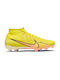 Nike Air Zoom Mercurial Superfly 9 Academy FG/MG Ψηλά Ποδοσφαιρικά Παπούτσια με Τάπες Yellow Strike / Coconut Milk / Doll / Sunset Glow