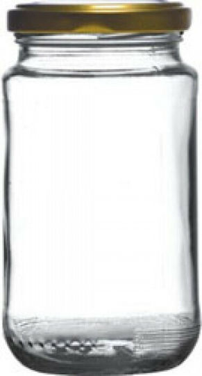 General Use Jar with Lid Glass Transparent 370ml
