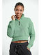 BodyTalk Women's Cropped Sweatshirt Green