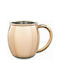 XM-Casa Moscow Glass Cocktail/Drinking made of Stainless Steel in Rose Gold Color 470ml