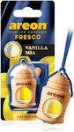 Areon Κρεμαστό Αρωματικό Υγρό Αυτοκινήτου Fresco Vanilla Mia 4ml