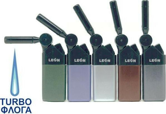 Leonflame Αναπτήρας Flamme Winddicht in Gray Farbe 12.5cm (Μiverse Farben)