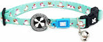 Max & Molly Unicorn Cat Collar Smart ID Light Blue 10mm x 22-35cm