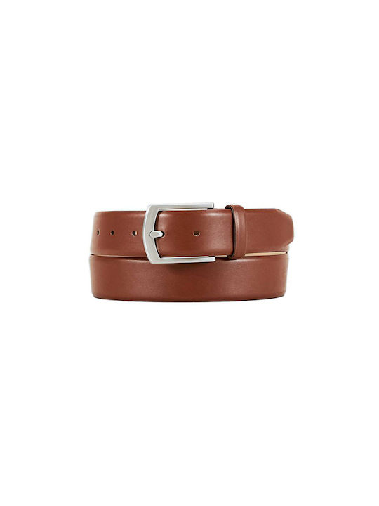 S.Oliver Men's Leather Belt Brown