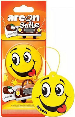 Areon Car Air Freshener Tab Pendand Smile Dry Coconut