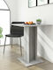 Bistro Table Kitchen Wooden Gray 60x60x75cm