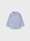 Mayoral Kids Checked Shirt Light Blue